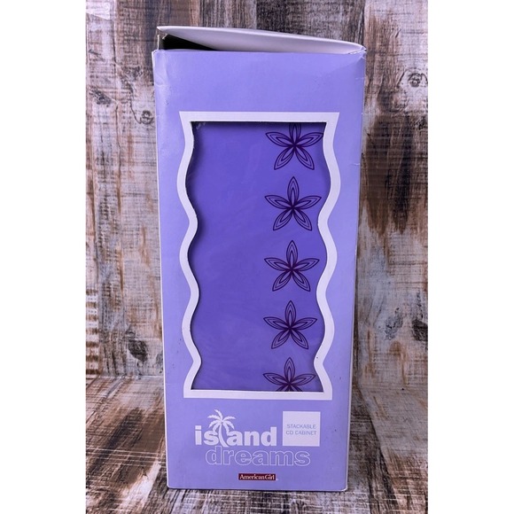 American Girl Other - American Girl Island Dreams Plastic CD Holder Organizer Purple Rare HTF
